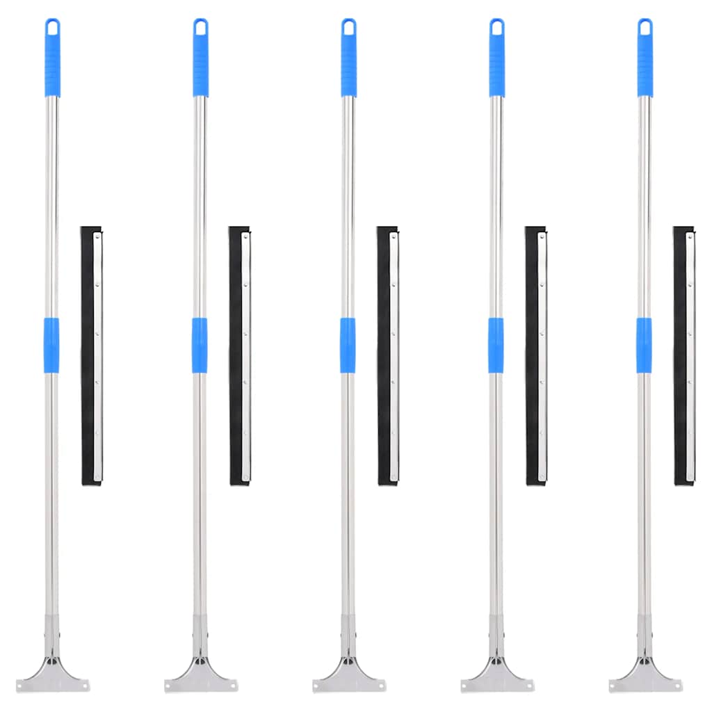 Stěrky Na Podlahu 5 Ks 60,5 X 119,5 Cm Ocel A Guma