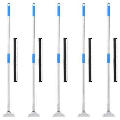 Stěrky Na Podlahu 5 Ks 60,5 X 119,5 Cm Ocel A Guma