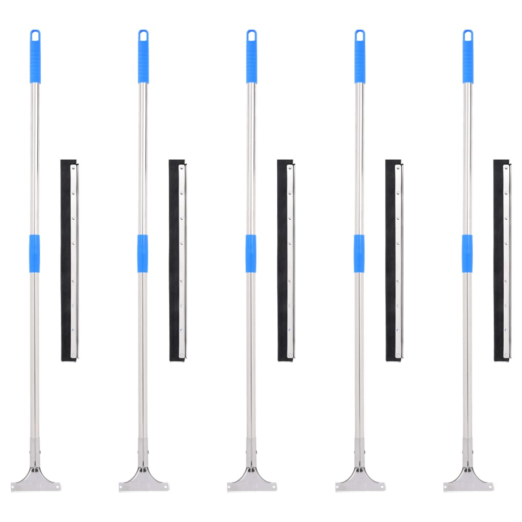 Stěrky Na Podlahu 5 Ks 60,5 X 119,5 Cm Ocel A Guma