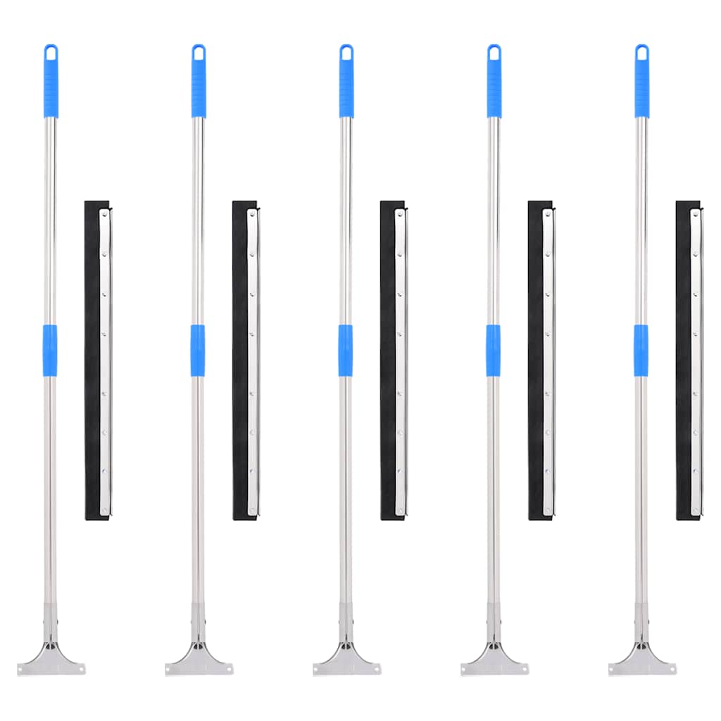 Stěrky Na Podlahu 5 Ks 60,5 X 119,5 Cm Ocel A Guma
