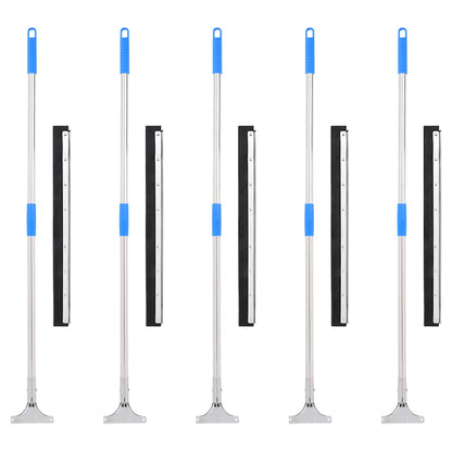 Stěrky Na Podlahu 5 Ks 60,5 X 119,5 Cm Ocel A Guma