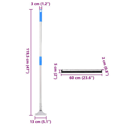 Stěrky Na Podlahu 5 Ks 60,5 X 119,5 Cm Ocel A Guma