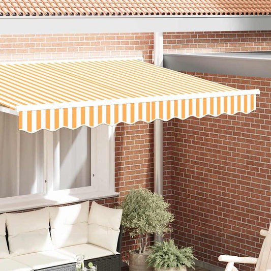 Náhradní Lem Markýzy Žlutá A Bílá 230 X 20 Cm Polyester