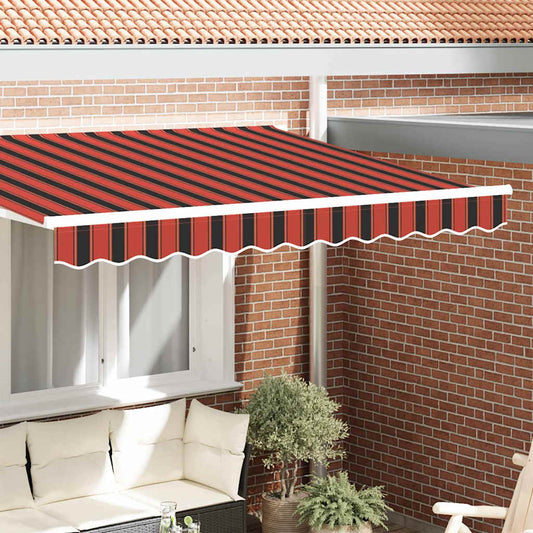 Náhradní Lem Markýzy Oranžová A Černá 330 X 20 Cm Polyester