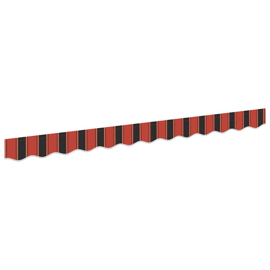 Náhradní Lem Markýzy Oranžová A Černá 330 X 20 Cm Polyester