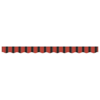 Náhradní Lem Markýzy Oranžová A Černá 330 X 20 Cm Polyester