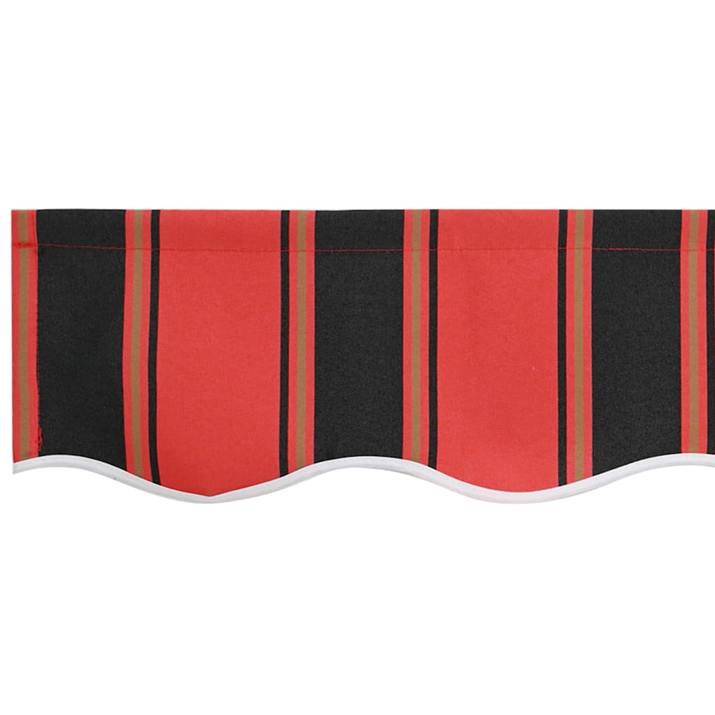 Náhradní Lem Markýzy Oranžová A Černá 380 X 20 Cm Polyester