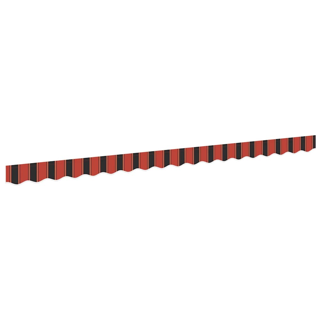 Náhradní Lem Markýzy Oranžová A Černá 380 X 20 Cm Polyester