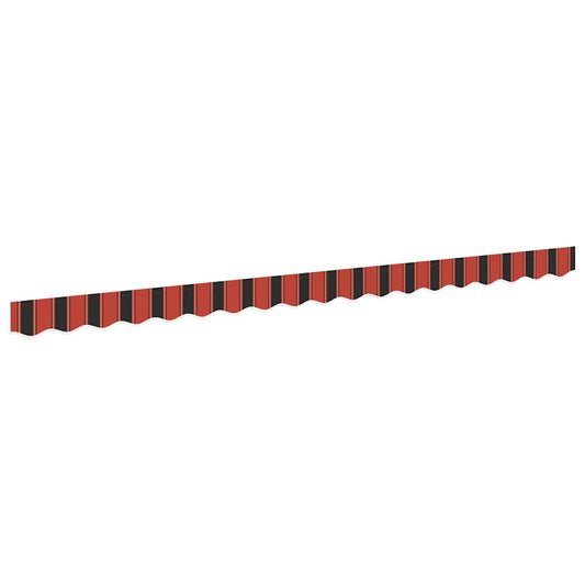 Náhradní Lem Markýzy Oranžová A Černá 380 X 20 Cm Polyester