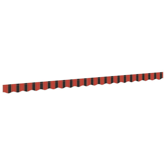 Náhradní Lem Markýzy Oranžová A Černá 430 X 20 Cm Polyester
