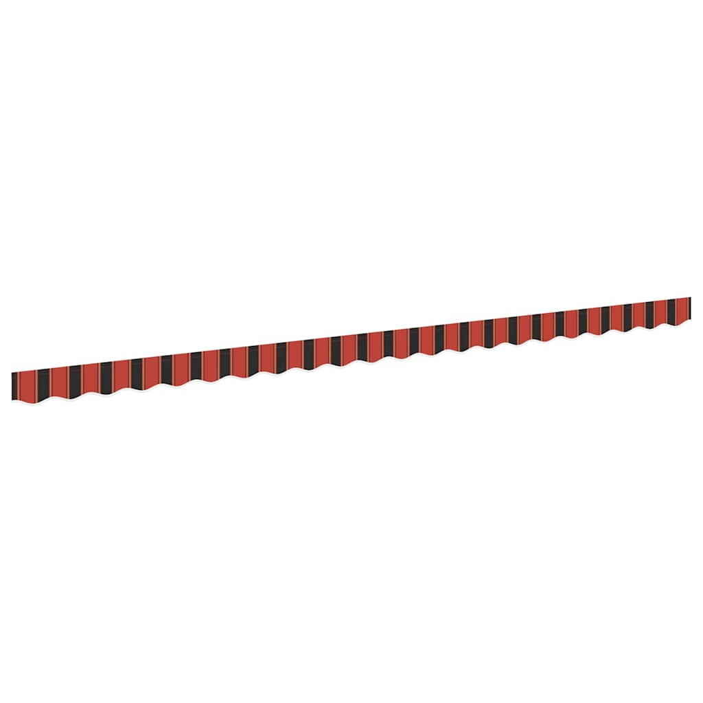 Náhradní Lem Markýzy Oranžová A Černá 480 X 20 Cm Polyester