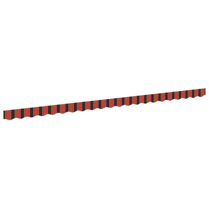 Náhradní Lem Markýzy Oranžová A Černá 480 X 20 Cm Polyester