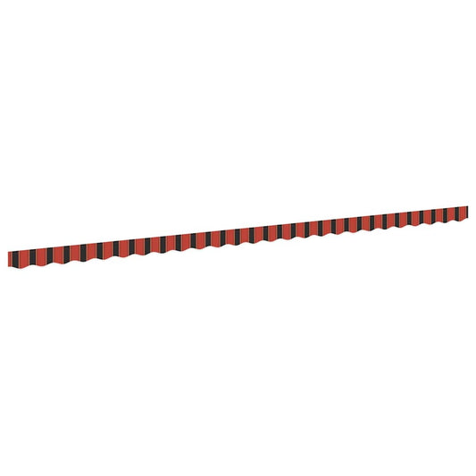 Náhradní Lem Markýzy Oranžová A Černá 580 X 20 Cm Polyester