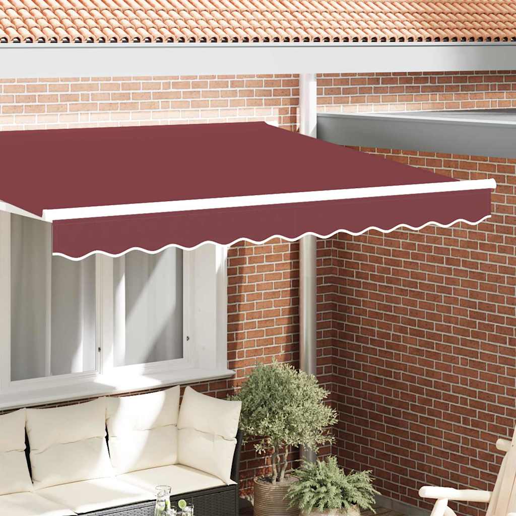 Náhradní Lem Markýzy Burgundský Pruh 230 X 20 Cm Polyester