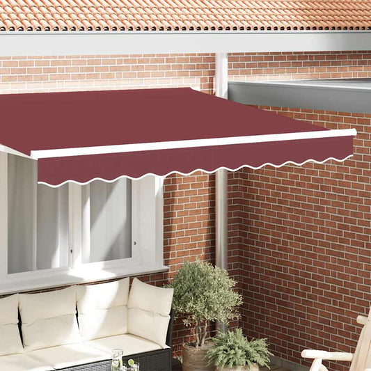 Náhradní Lem Markýzy Burgundský Pruh 230 X 20 Cm Polyester