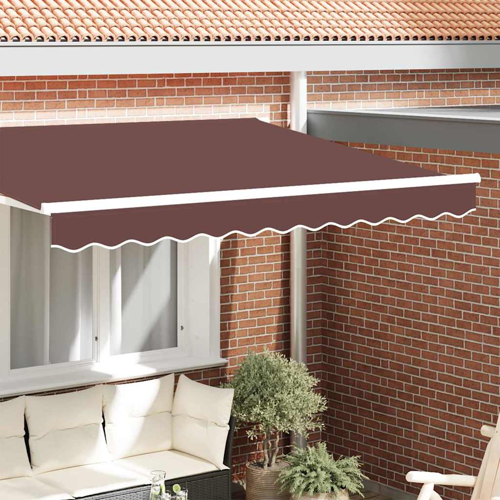 Náhradní Lem Markýzy Hnědý Pruh 230 X 20 Cm Polyester
