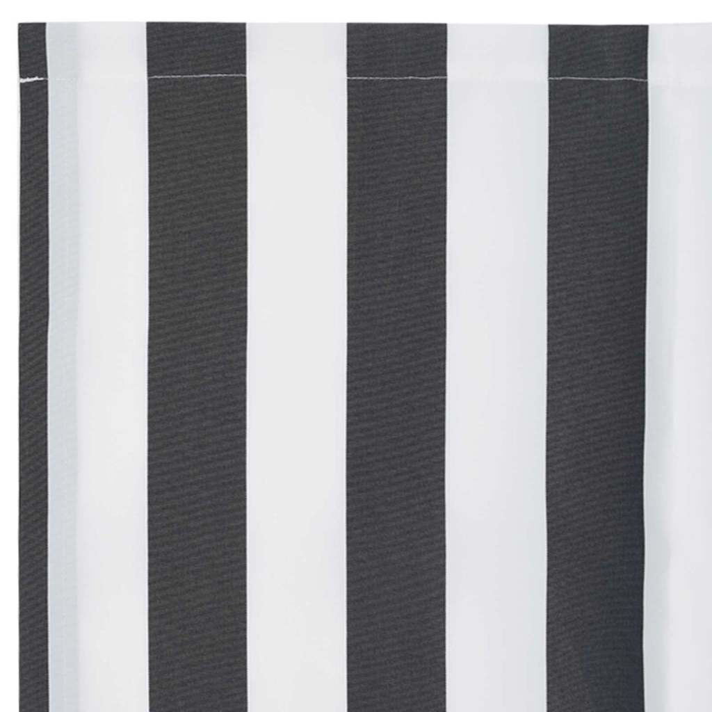 Náhradní Lem Markýzy Antracitová A Bílá 230 X 20 Cm Polyester