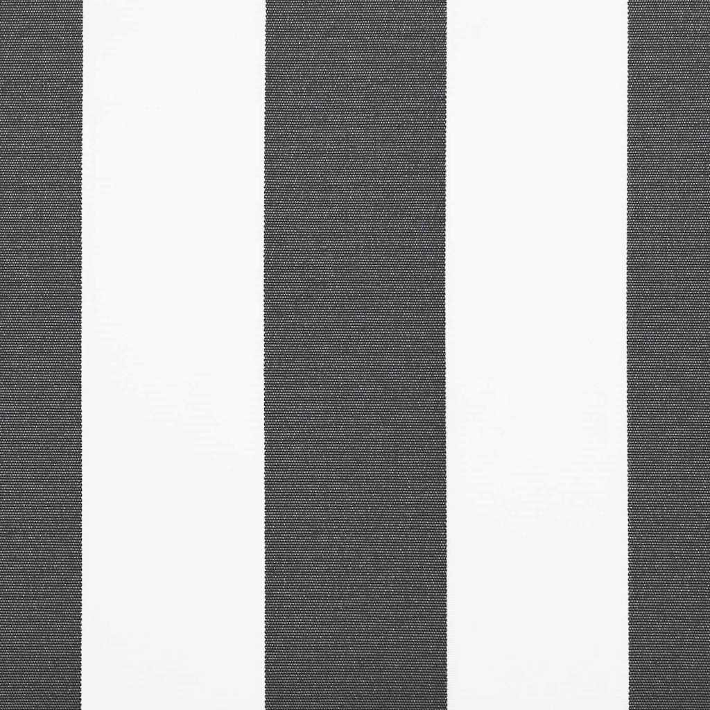 Náhradní Lem Markýzy Antracitová A Bílá 230 X 20 Cm Polyester