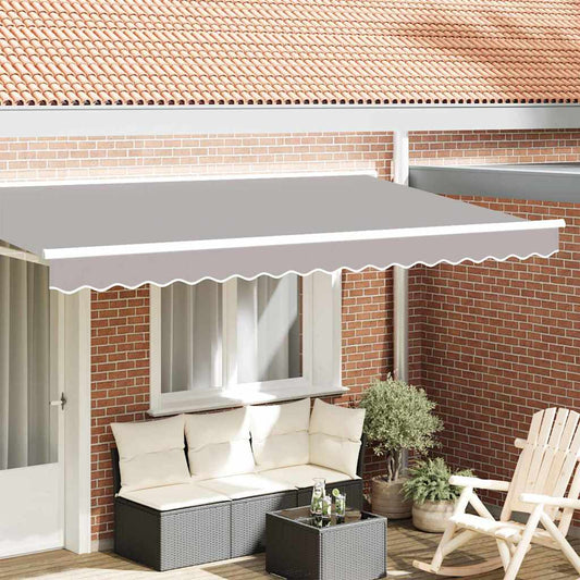 Náhradní Lem Markýzy Světle Šedá 380 X 20 Cm Polyester
