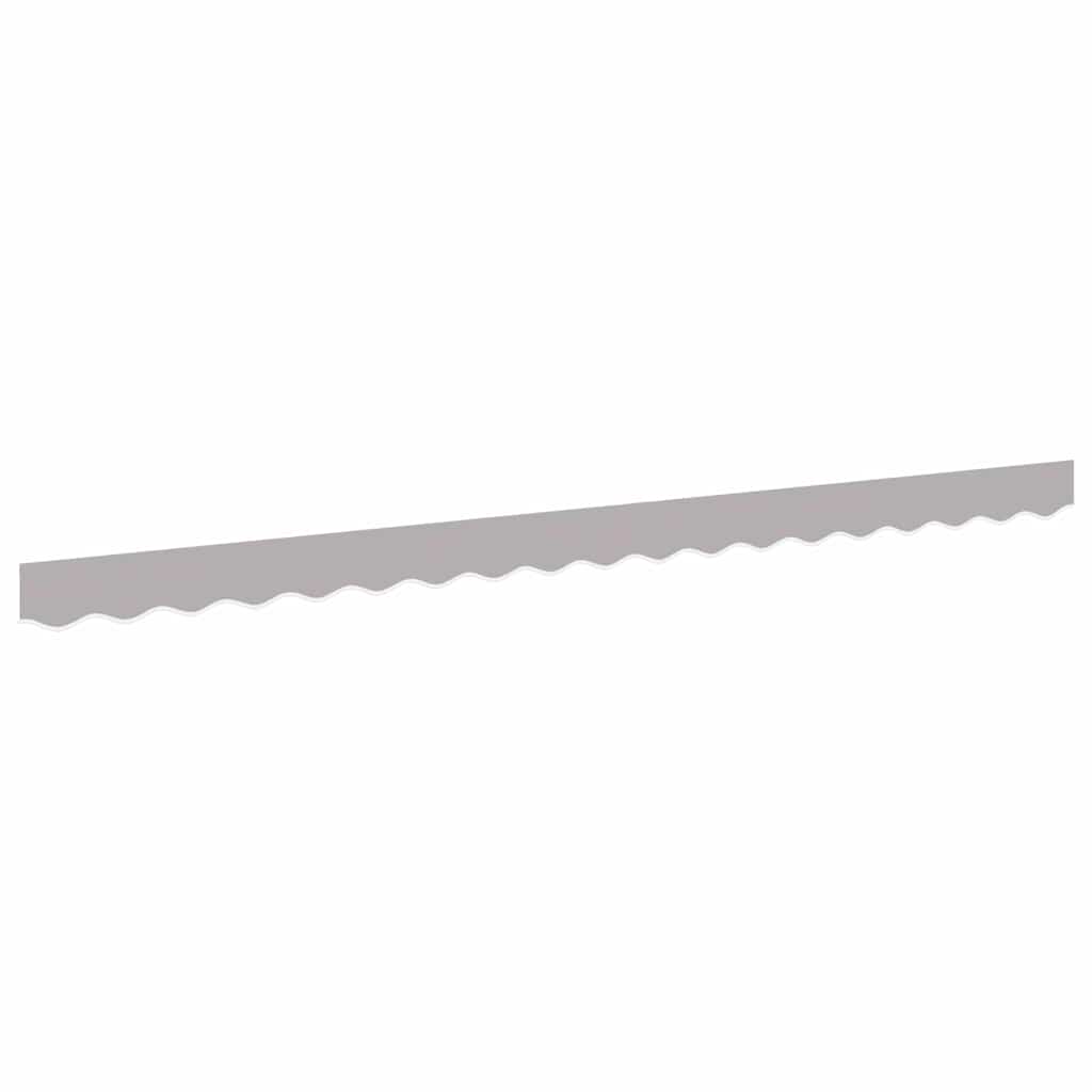 Náhradní Lem Markýzy Světle Šedá 380 X 20 Cm Polyester