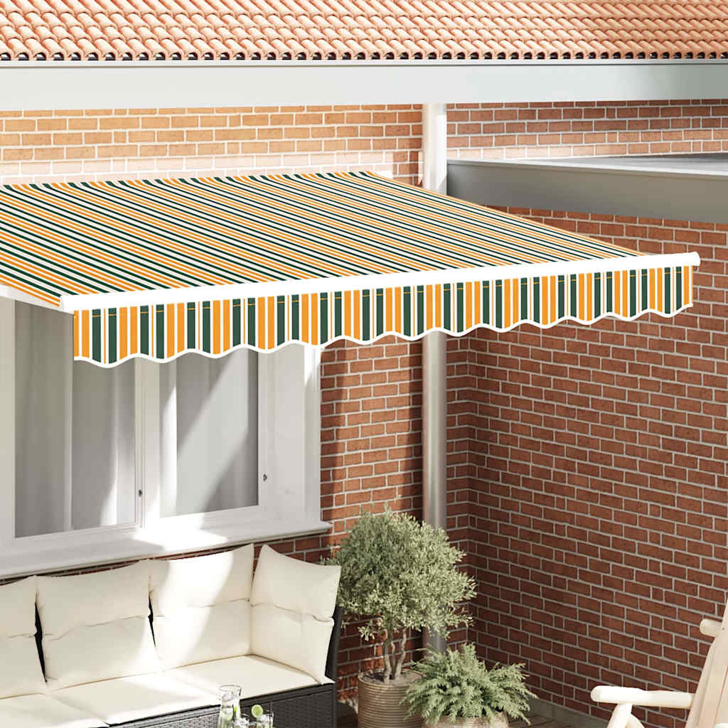Náhradní Lem Markýzy Zelená A Žlutá 230 X 20 Cm Polyester