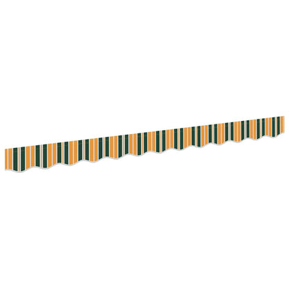 Náhradní Lem Markýzy Zelená A Žlutá 230 X 20 Cm Polyester