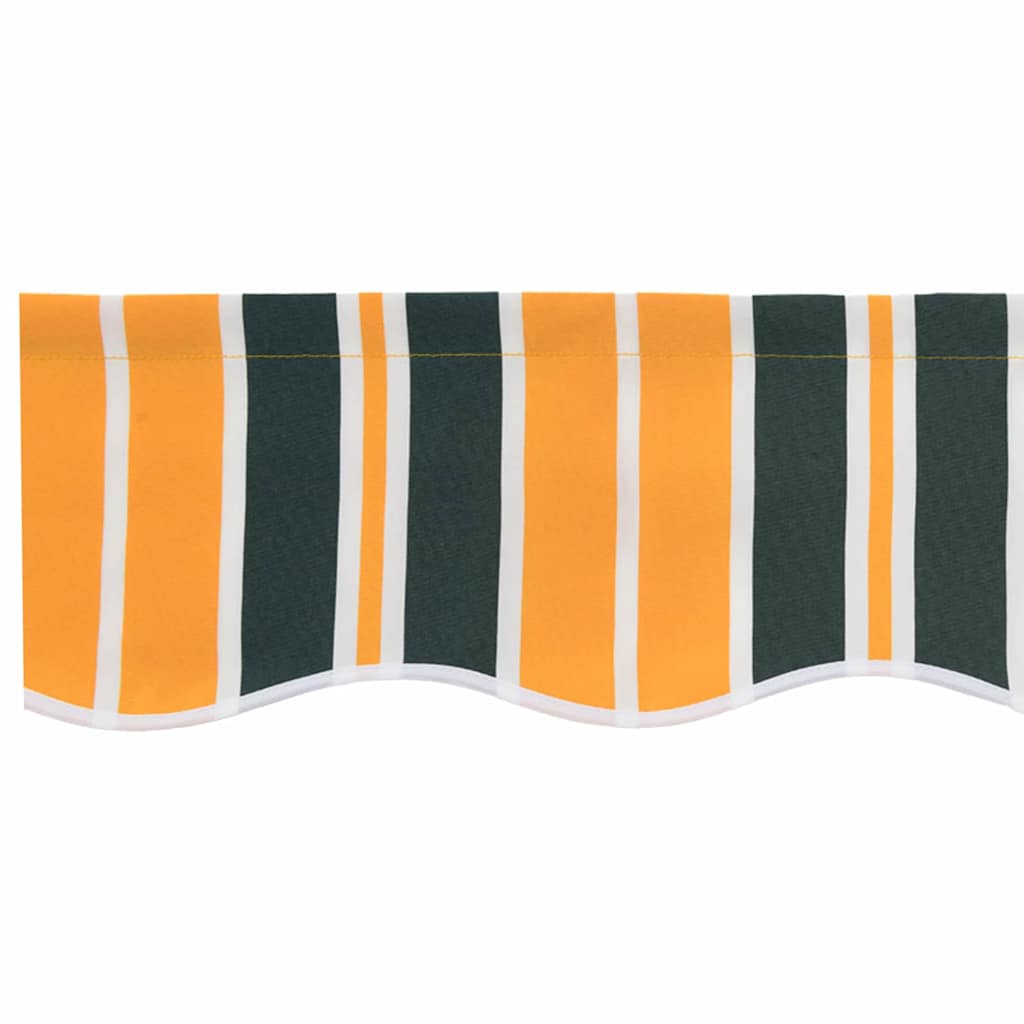 Náhradní Lem Markýzy Zelená A Žlutá 330 X 20 Cm Polyester