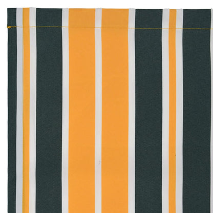 Náhradní Lem Markýzy Zelená A Žlutá 480 X 20 Cm Polyester