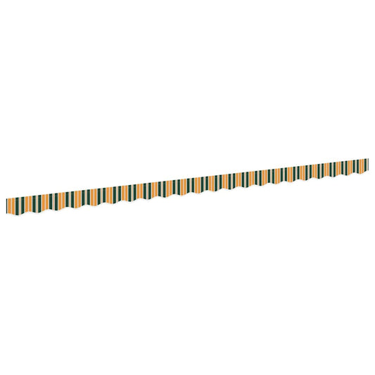 Náhradní Lem Markýzy Zelená A Žlutá 480 X 20 Cm Polyester