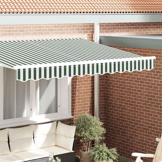 Náhradní Lem Markýzy Zelená A Bílá 280 X 20 Cm Polyester