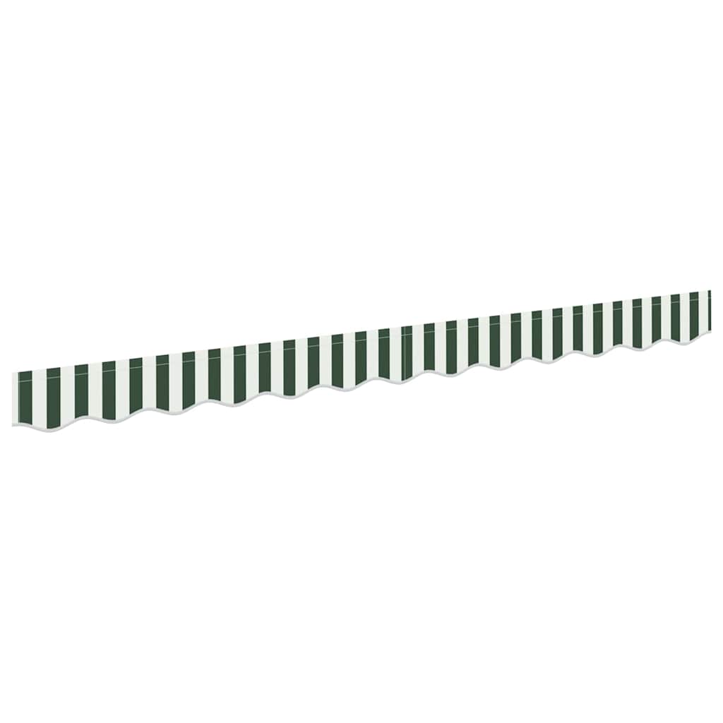 Náhradní Lem Markýzy Zelená A Bílá 280 X 20 Cm Polyester