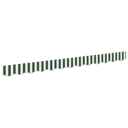Náhradní Lem Markýzy Zelená A Bílá 330 X 20 Cm Polyester