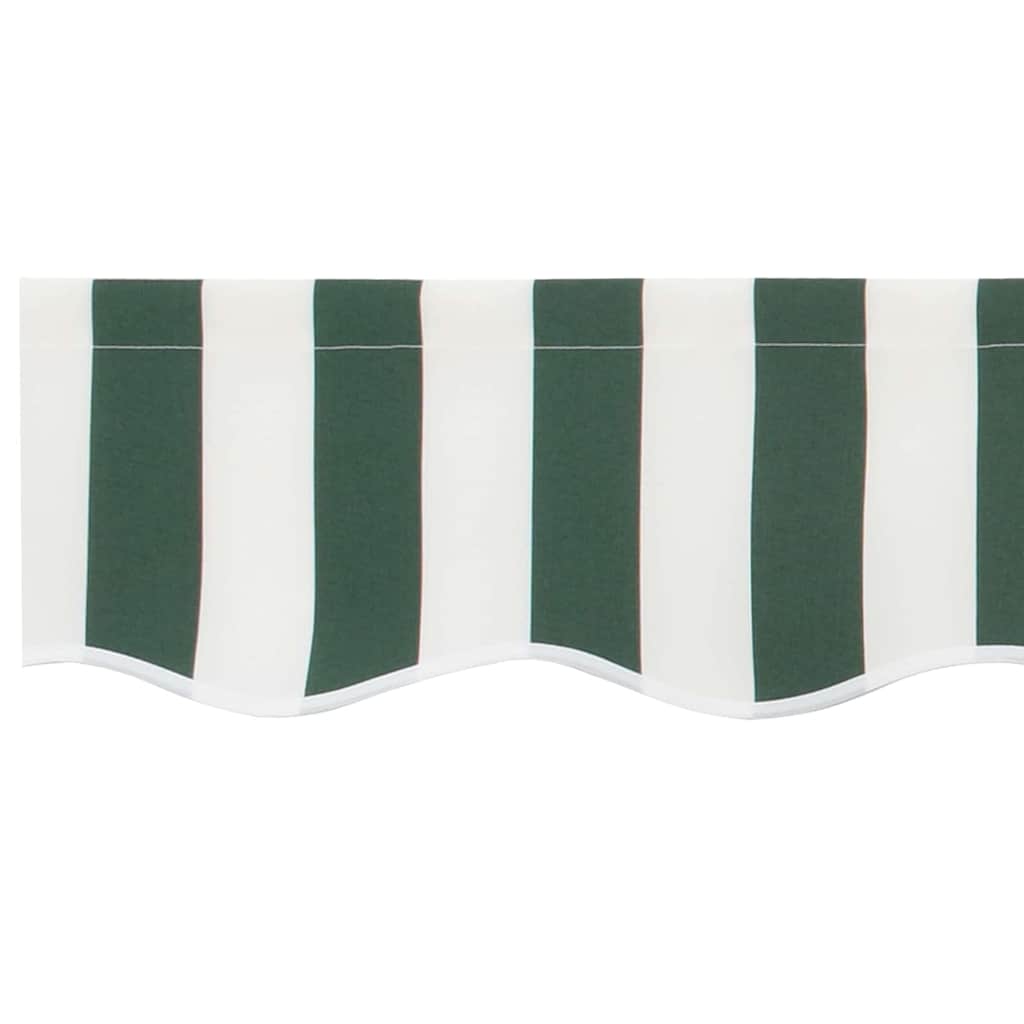 Náhradní Lem Markýzy Zelená A Bílá 430 X 20 Cm Polyester