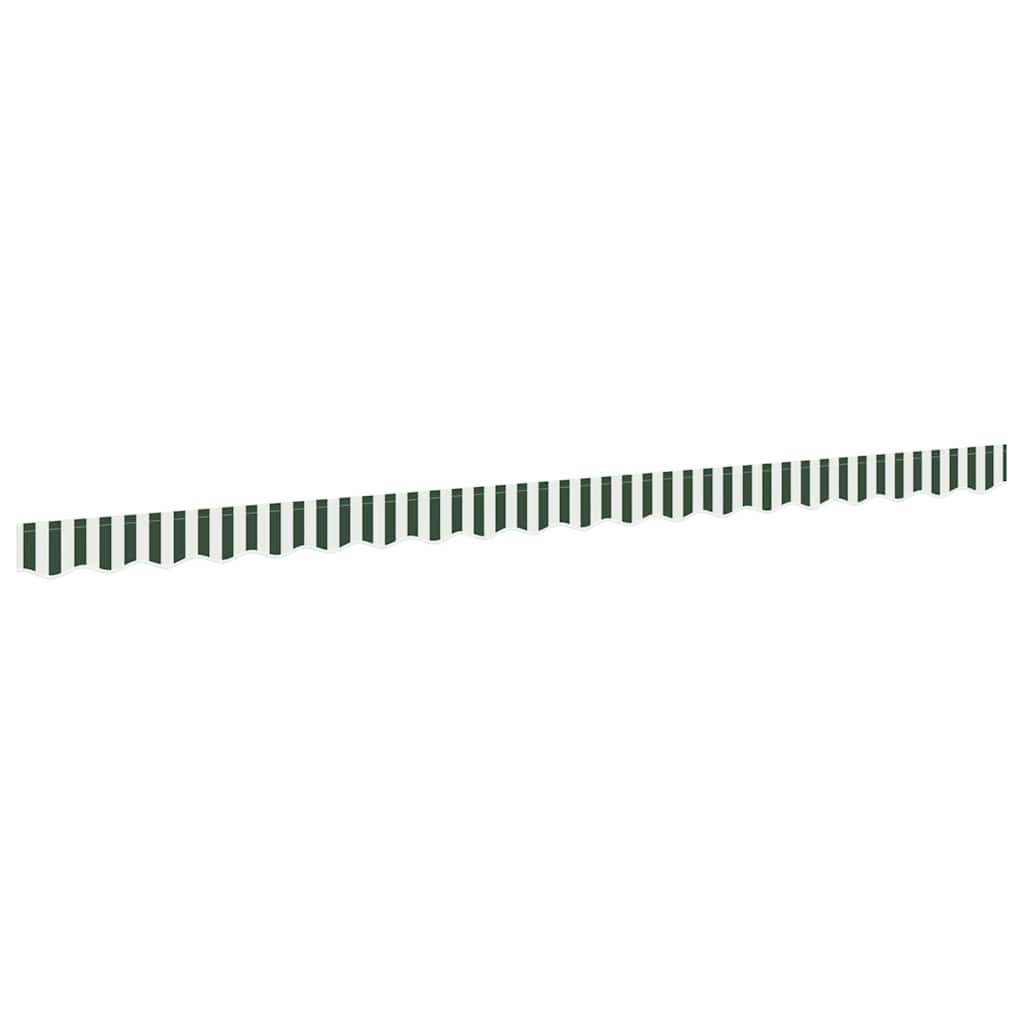 Náhradní Lem Markýzy Zelená A Bílá 430 X 20 Cm Polyester