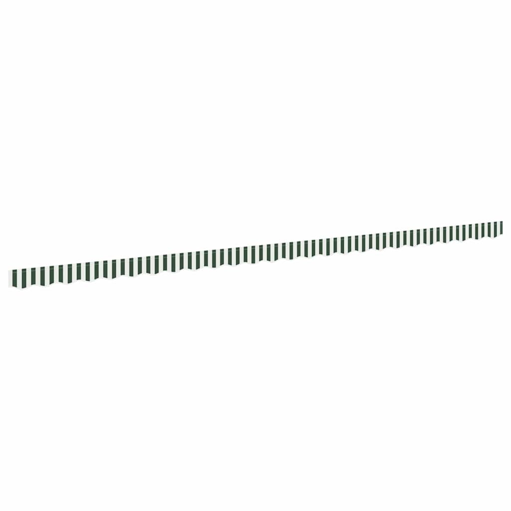 Náhradní Lem Markýzy Zelená A Bílá 580 X 20 Cm Polyester