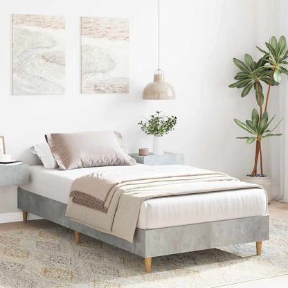 Rám Postele Betonově Šedá 203 X 93 X 25 Cm Kompozitní Dřevo