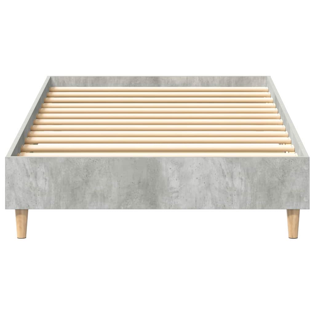 Rám Postele Betonově Šedá 203 X 93 X 25 Cm Kompozitní Dřevo