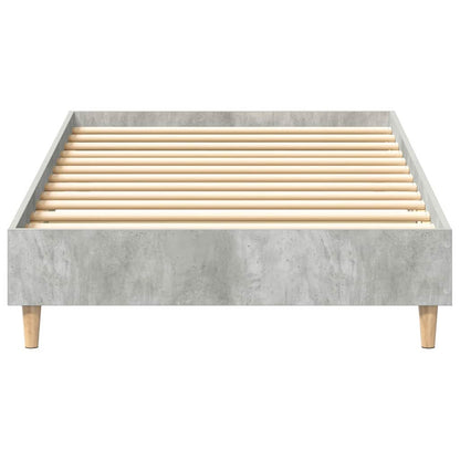 Rám Postele Betonově Šedá 203 X 93 X 25 Cm Kompozitní Dřevo