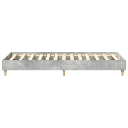 Rám Postele Betonově Šedá 203 X 93 X 25 Cm Kompozitní Dřevo