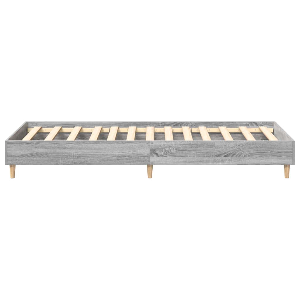 Rám Postele Šedá Sonoma 203 X 93 X 25 Cm Kompozitní Dřevo