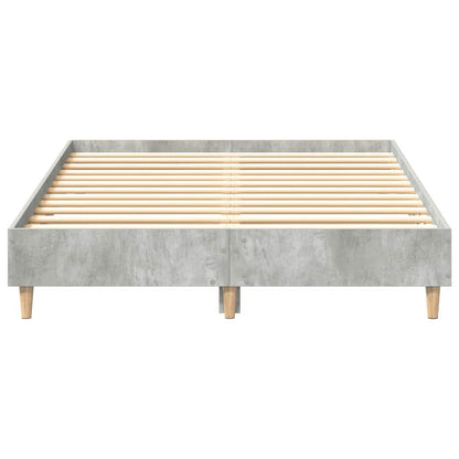 Rám Postele Betonově Šedá 193 X 123 X 25 Cm Kompozitní Dřevo
