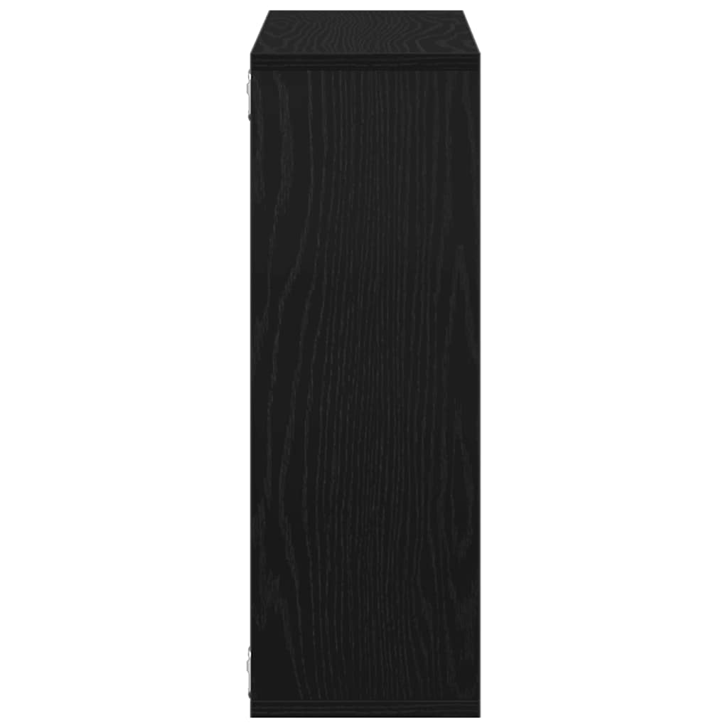 Nástěnná Police Černý Dub 104 X 20 X 58,5 Cm, Konstrukční Dřevo