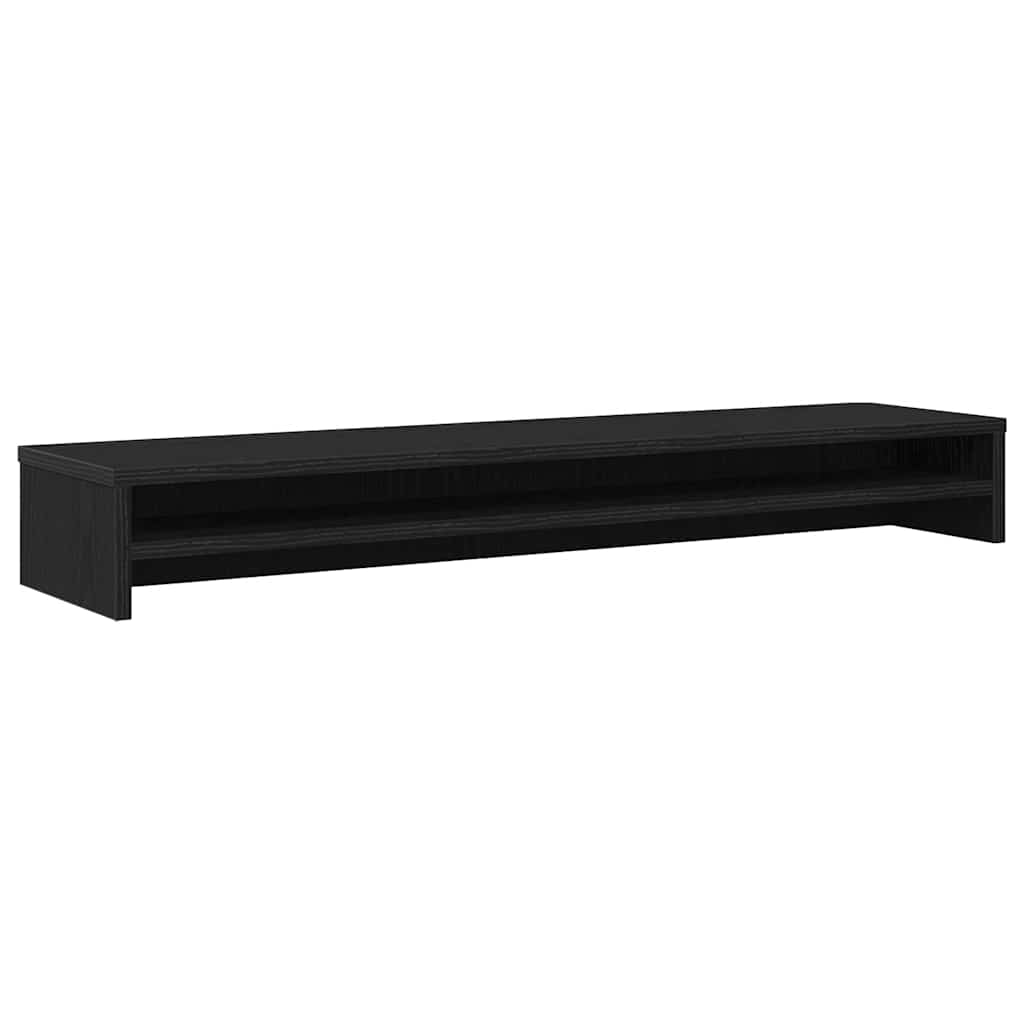 Stojan Na Monitor Dub Černý 100X24X13 Cm Dřevěné Konstrukce