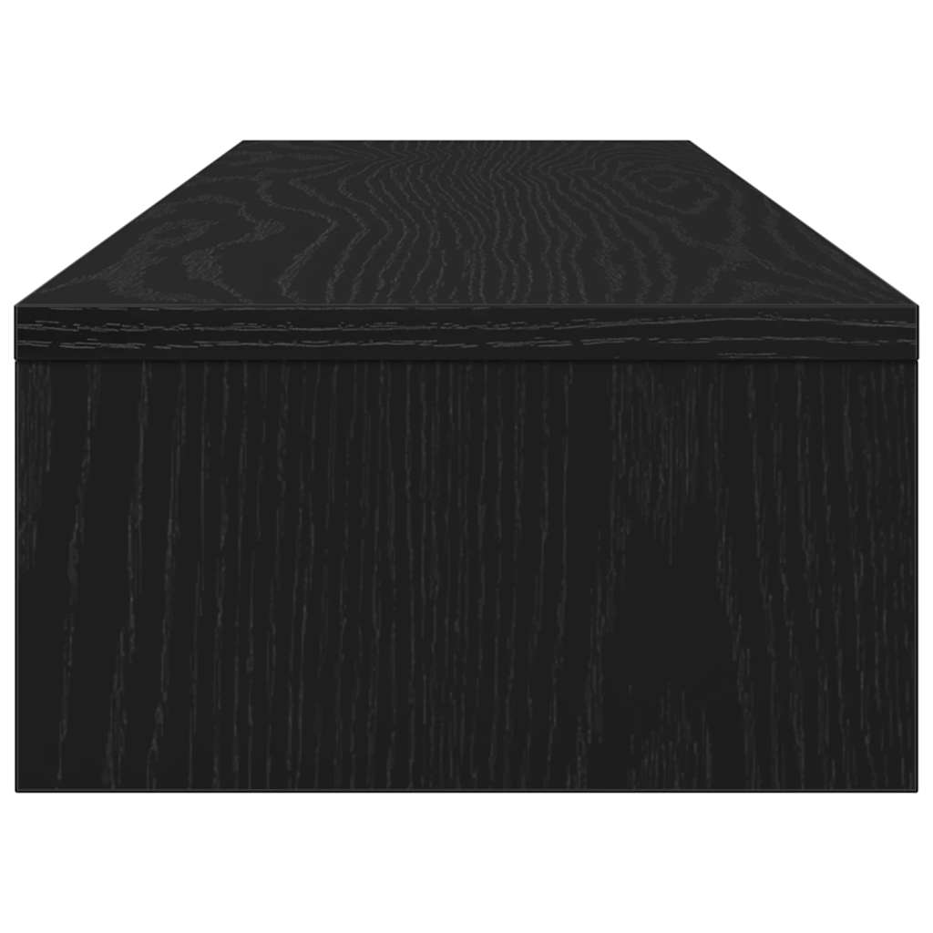Stojan Na Monitor Dub Černý 100X24X13 Cm Dřevěné Konstrukce