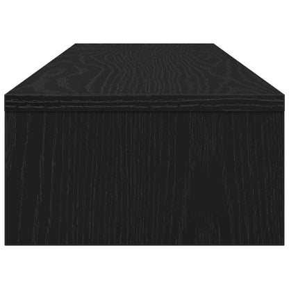 Stojan Na Monitor Dub Černý 100X24X13 Cm Dřevěné Konstrukce