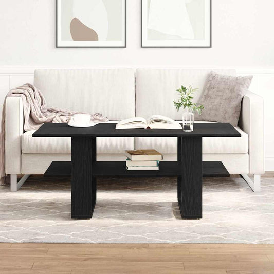 Konferenční Stolek Černý Dub 102 X 55 X 42 Cm Kompozitní Dřevo