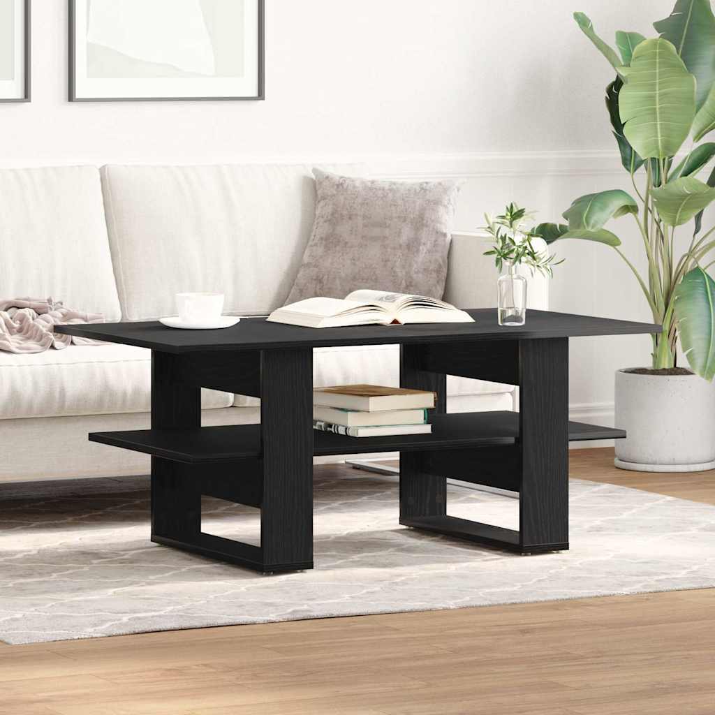 Konferenční Stolek Černý Dub 102 X 55 X 42 Cm Kompozitní Dřevo