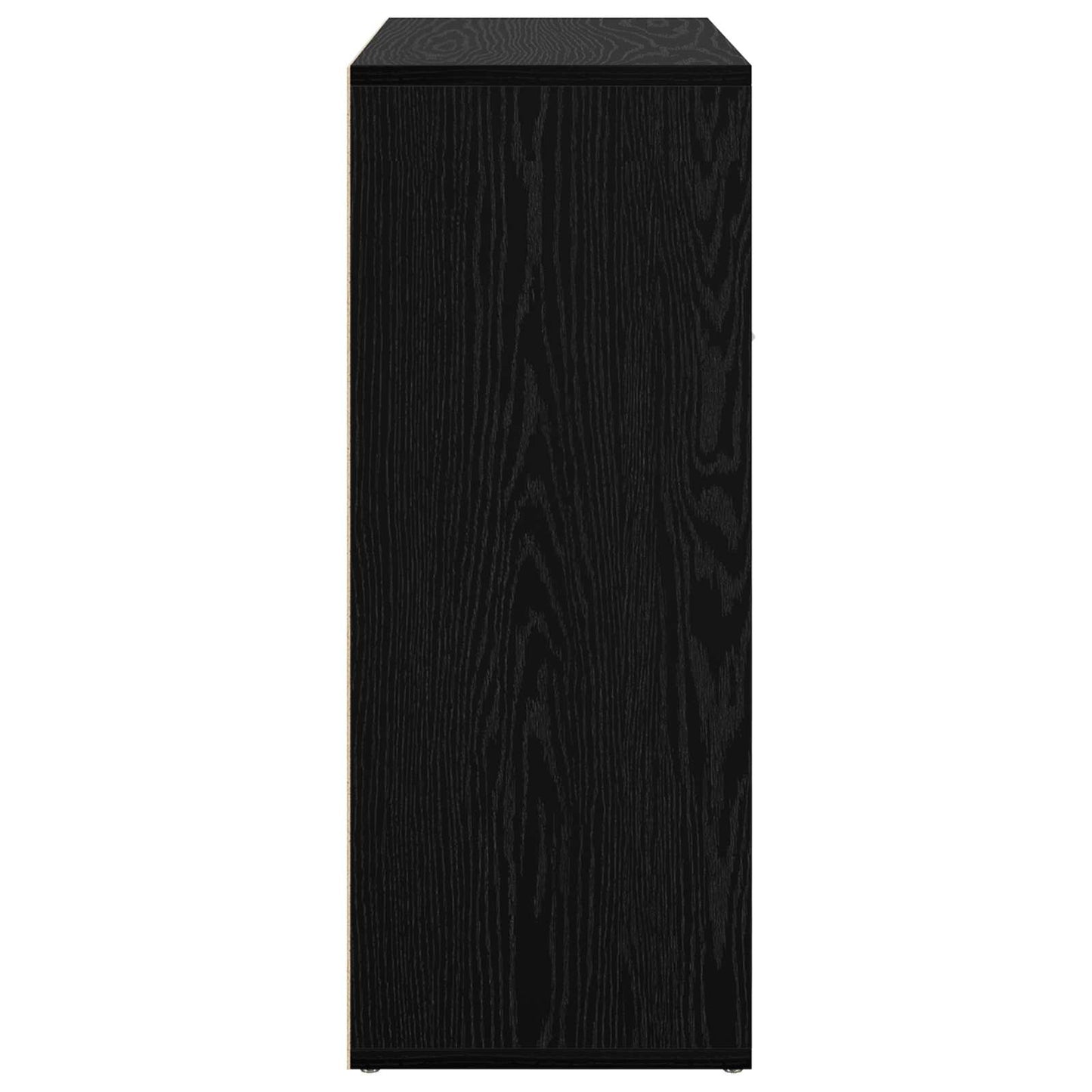 Servírovací Skříň Černý Dub 60 X 30 X 75 Cm Kompozitní Dřevo