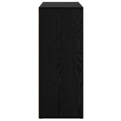 Servírovací Skříň Černý Dub 60 X 30 X 75 Cm Kompozitní Dřevo
