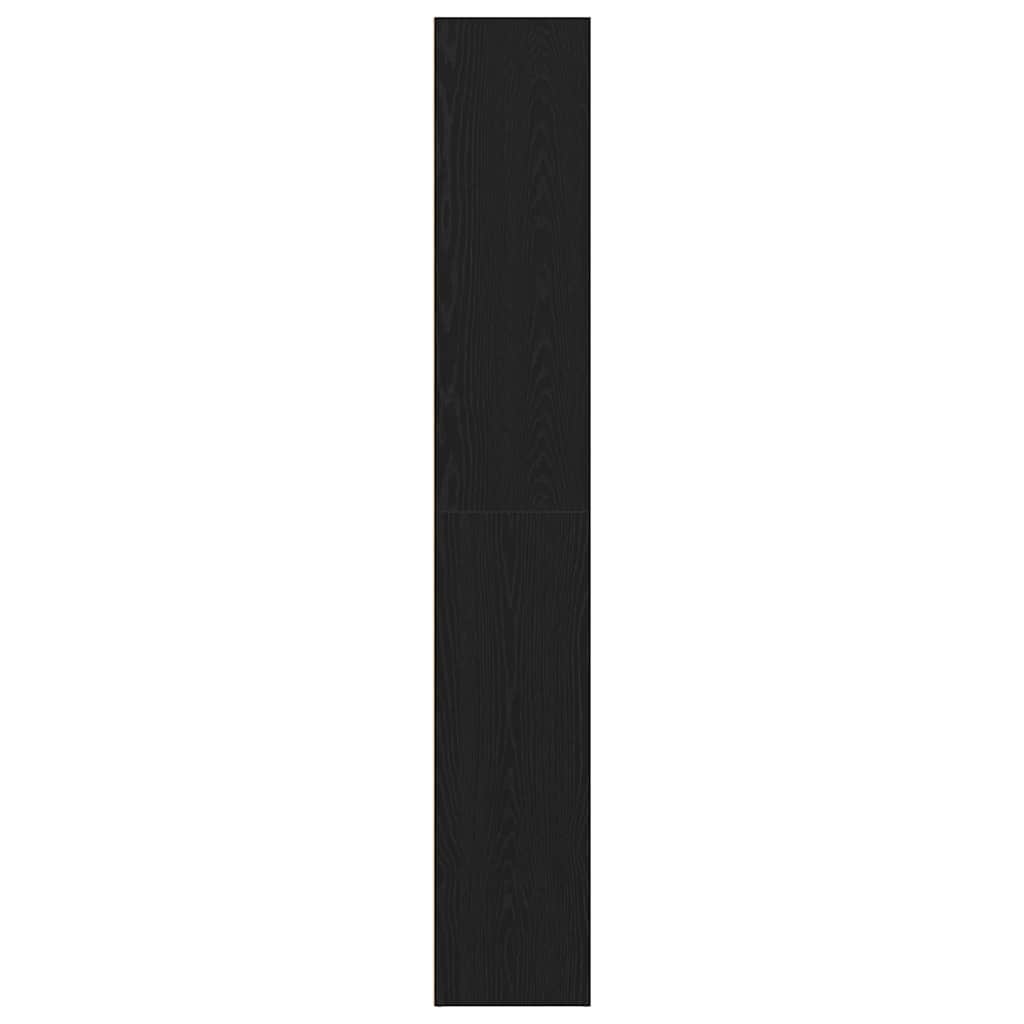 Knihovna 60X30X Dřevěná Konstrukce Černý Dub